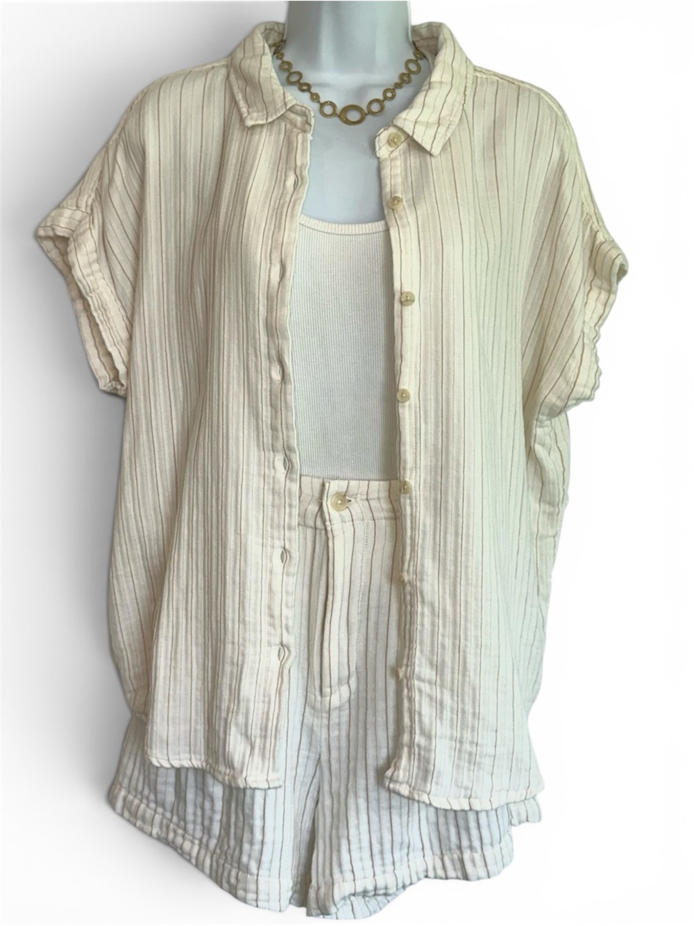 Thread & Supply Gauze Shorts and Top Set Medium / Large